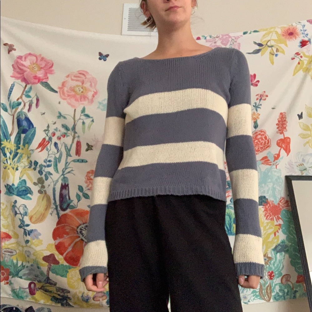 Coincidence and Chance Blue Stripped sweater